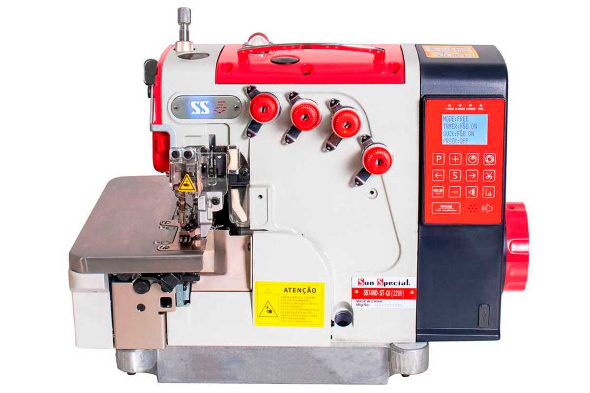 Maquina de costura Ponto Cadeia eletronica Sun Special SS74-ND-ST-QI