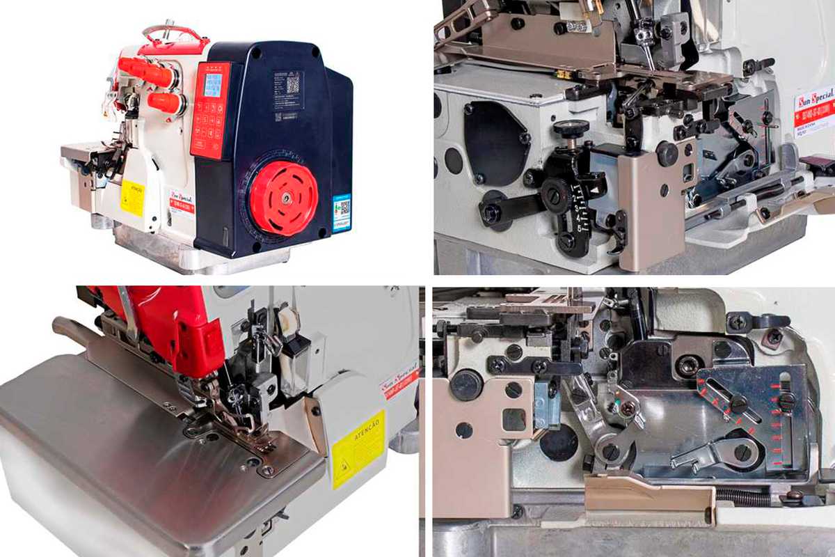 Maquina de costura Ponto Cadeia eletronica Sun Special SS74-ND-ST-QI - Imagem 2